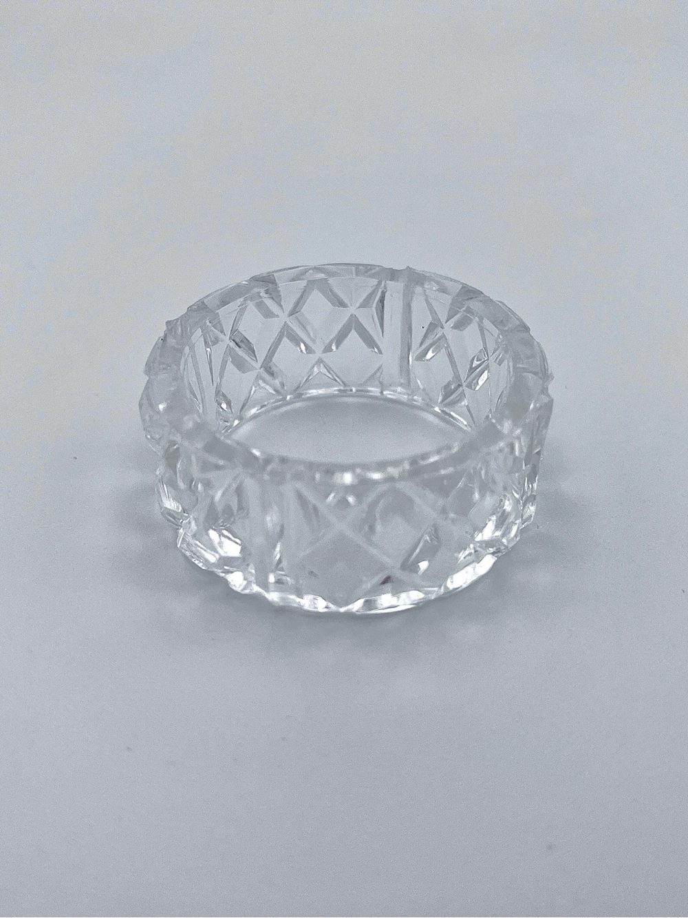 VTG Princess House Royal Highlights #831 Crystal Napkin Holder w 8 Napkin Rings - Picture 13 of 14